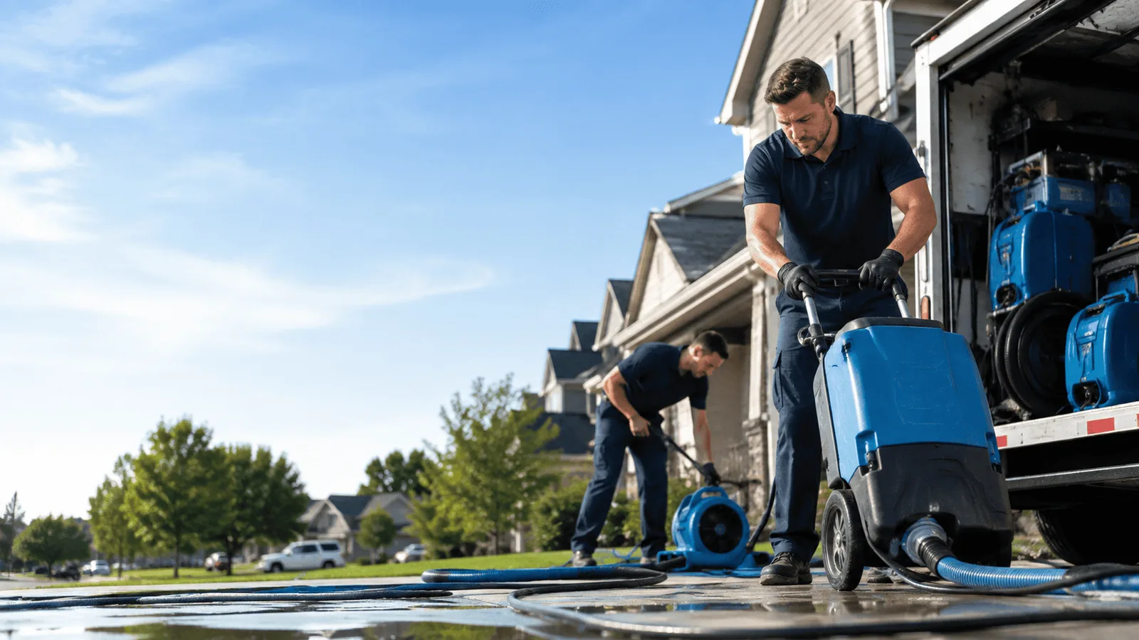 Water Mitigation being performed in Coulterville, IL
